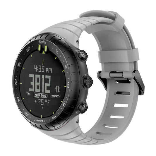 Smart Watch Silicone Watch Band for Suunto Core(Grey) -  by buy2fix | Online Shopping UK | buy2fix