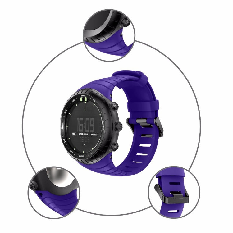 Smart Watch Silicone Watch Band for Suunto Core(Purple) -  by buy2fix | Online Shopping UK | buy2fix