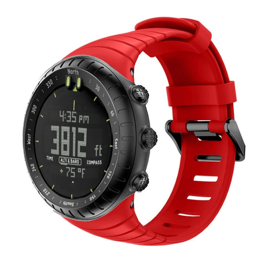 Smart Watch Silicone Watch Band for Suunto Core(Red) -  by buy2fix | Online Shopping UK | buy2fix