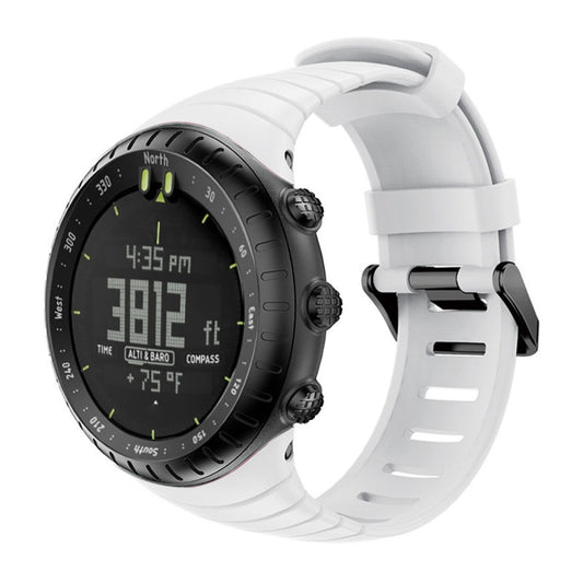 Smart Watch Silicone Watch Band for Suunto Core(White) -  by buy2fix | Online Shopping UK | buy2fix