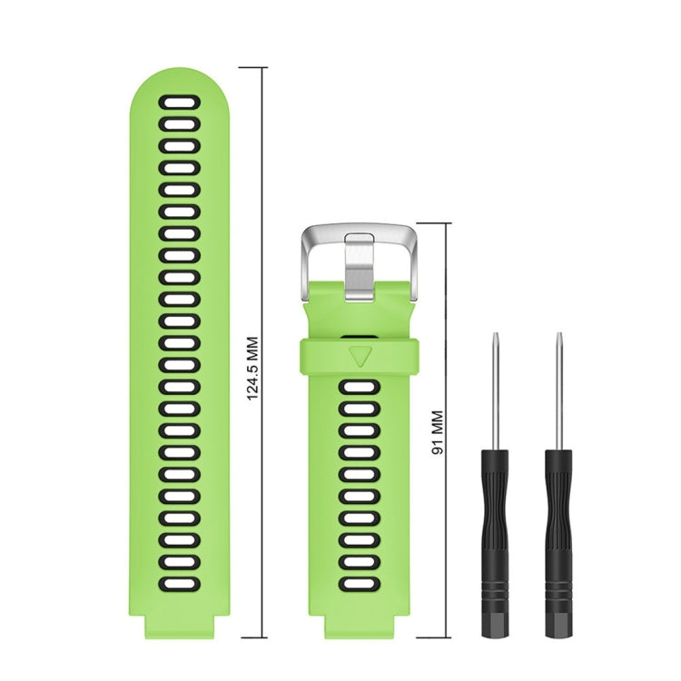 Smart Watch Silicone Watch Band for Garmin Forerunner 735XT(Green) - Watch Bands by buy2fix | Online Shopping UK | buy2fix
