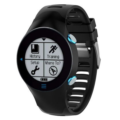 Smart Watch Silicone Watch Band for Garmin Forerunner 610(Black) - Watch Bands by buy2fix | Online Shopping UK | buy2fix
