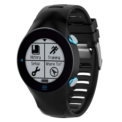 Smart Watch Silicone Watch Band for Garmin Forerunner 610(Black) - Watch Bands by buy2fix | Online Shopping UK | buy2fix