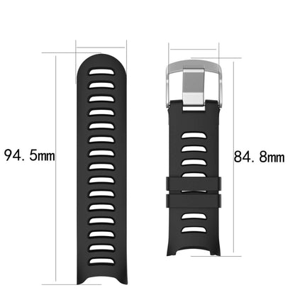 Smart Watch Silicone Watch Band for Garmin Forerunner 610(Black) - Watch Bands by buy2fix | Online Shopping UK | buy2fix