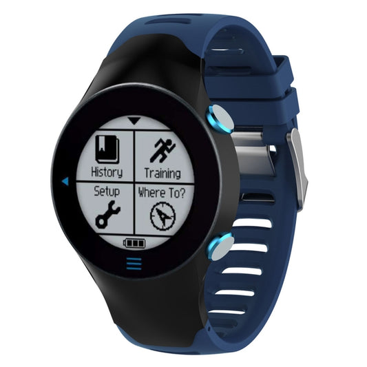 Smart Watch Silicone Watch Band for Garmin Forerunner 610(Dark Blue) - Watch Bands by buy2fix | Online Shopping UK | buy2fix