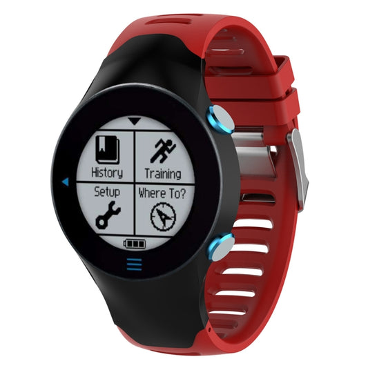 Smart Watch Silicone Watch Band for Garmin Forerunner 610(Red) - Watch Bands by buy2fix | Online Shopping UK | buy2fix