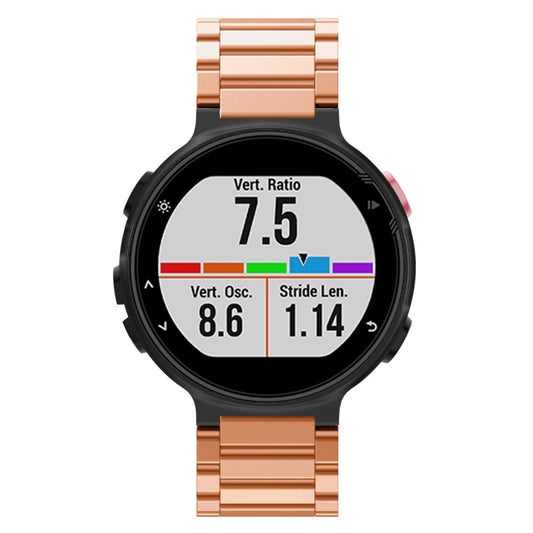 Universal Smart Watch Three Steel Strips Watch Band for Garmin Forerunner 220 / 230 / 235 / 630 / 620 / 735(Rose Gold) - Watch Bands by buy2fix | Online Shopping UK | buy2fix