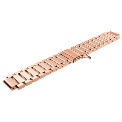Universal Smart Watch Three Steel Strips Watch Band for Garmin Forerunner 220 / 230 / 235 / 630 / 620 / 735(Rose Gold) - Watch Bands by buy2fix | Online Shopping UK | buy2fix