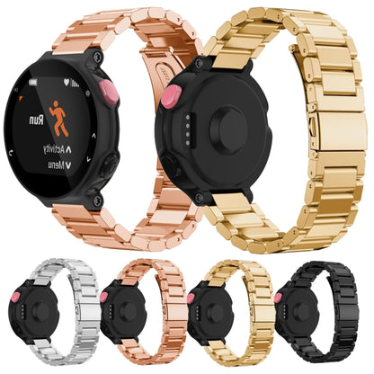 Universal Smart Watch Three Steel Strips Watch Band for Garmin Forerunner 220 / 230 / 235 / 630 / 620 / 735(Rose Gold) - Watch Bands by buy2fix | Online Shopping UK | buy2fix