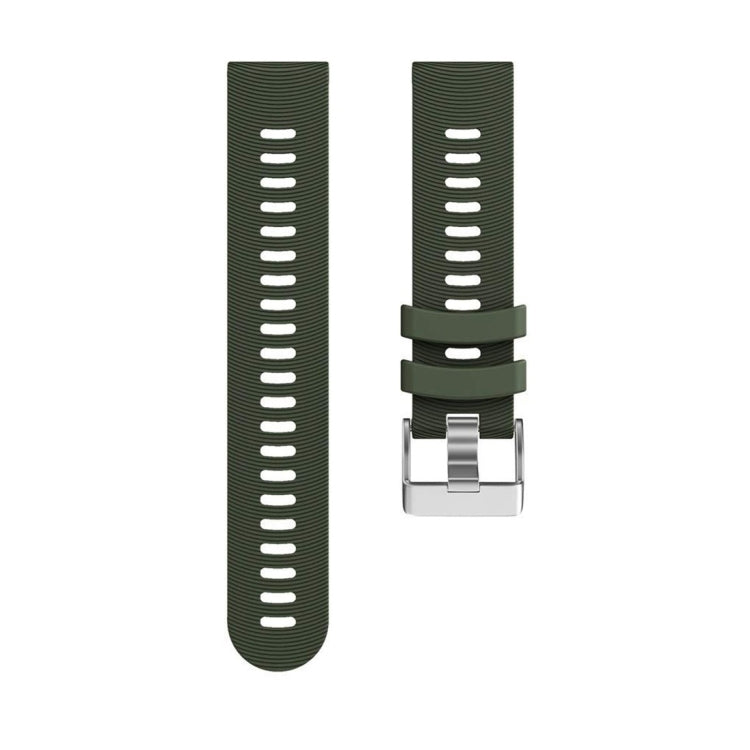 Smart Watch Silicone Watch Band for Garmin Forerunner 245(Army Green) - Watch Bands by buy2fix | Online Shopping UK | buy2fix