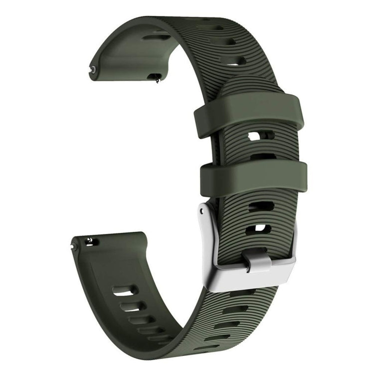 Smart Watch Silicone Watch Band for Garmin Forerunner 245(Army Green) - Watch Bands by buy2fix | Online Shopping UK | buy2fix