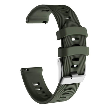 Smart Watch Silicone Watch Band for Garmin Forerunner 245(Army Green) - Watch Bands by buy2fix | Online Shopping UK | buy2fix