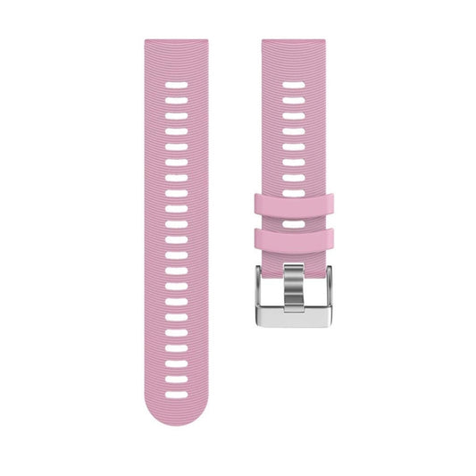 Smart Watch Silicone Watch Band for Garmin Forerunner 245(Pink) - Watch Bands by buy2fix | Online Shopping UK | buy2fix