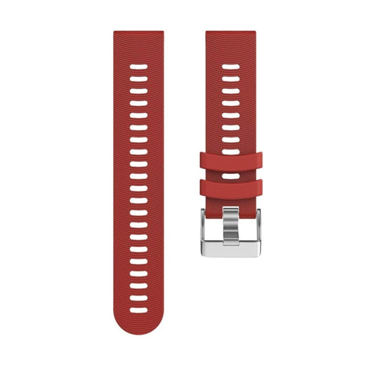 Smart Watch Silicone Watch Band for Garmin Forerunner 245(Red) - Watch Bands by buy2fix | Online Shopping UK | buy2fix