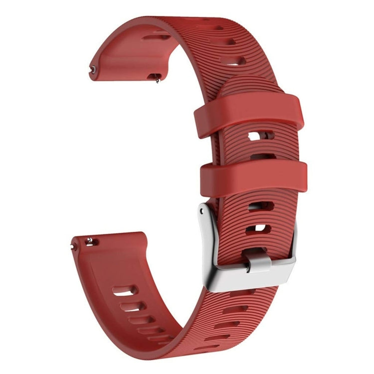 Smart Watch Silicone Watch Band for Garmin Forerunner 245(Red) - Watch Bands by buy2fix | Online Shopping UK | buy2fix
