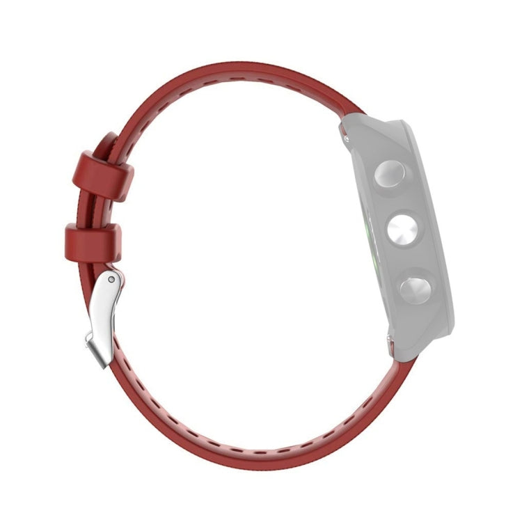 Smart Watch Silicone Watch Band for Garmin Forerunner 245(Red) - Watch Bands by buy2fix | Online Shopping UK | buy2fix