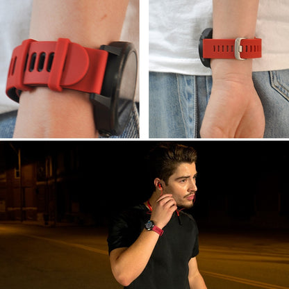 Smart Watch Silicone Watch Band for Garmin Forerunner 245(Red) - Watch Bands by buy2fix | Online Shopping UK | buy2fix