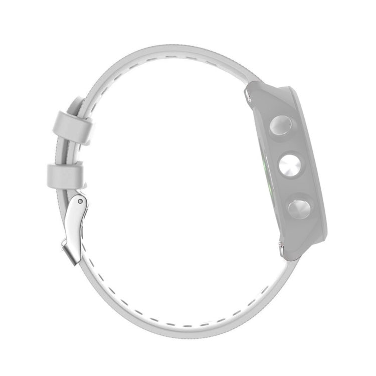 Smart Watch Silicone Watch Band for Garmin Forerunner 245(White) - Watch Bands by buy2fix | Online Shopping UK | buy2fix