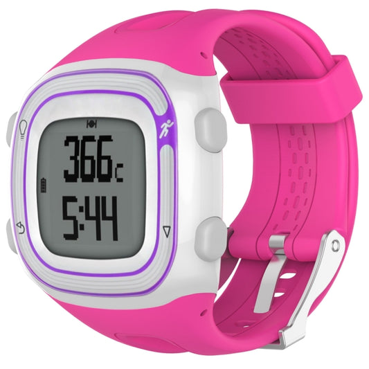 For Garmin Forerunner 10 / 15 Female Style Silicone Sport Watch Band (Pink) - Watch Bands by buy2fix | Online Shopping UK | buy2fix