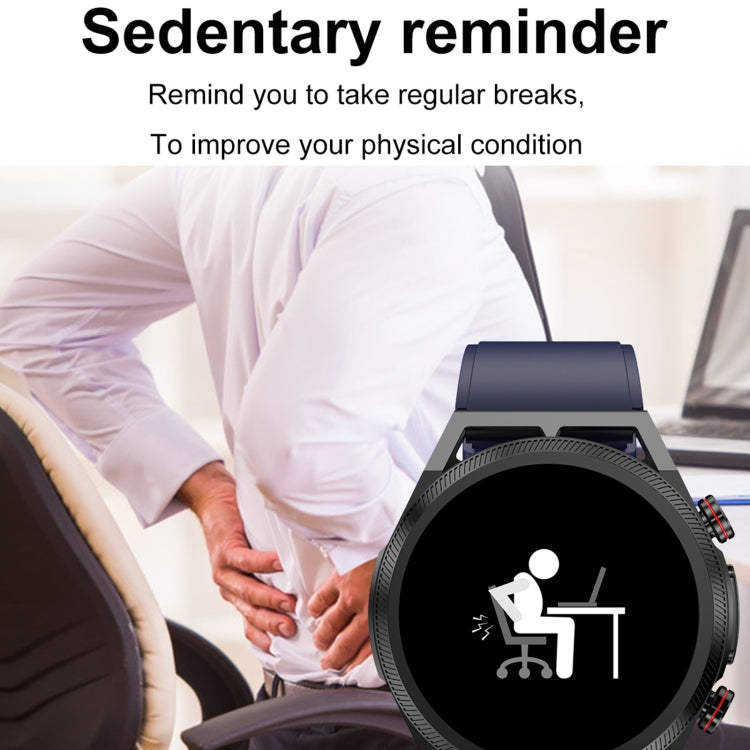 ET310 1.39 inch IPS Screen IP67 Waterproof Leather Band Smart Watch, Support Body Temperature Monitoring / ECG (Brown) by buy2fix