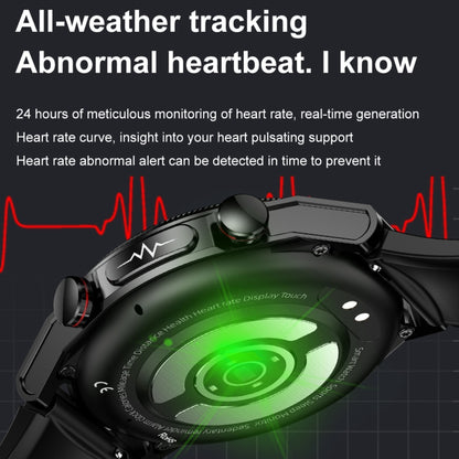 ET310 1.39 inch IPS Screen IP67 Waterproof Leather Band Smart Watch, Support Body Temperature Monitoring / ECG (Brown) by buy2fix