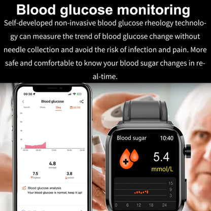 ET210 1.91 inch IPS Screen IP67 Waterproof Silicone Band Smart Watch, Support Body Temperature Monitoring / ECG (Red) by buy2fix