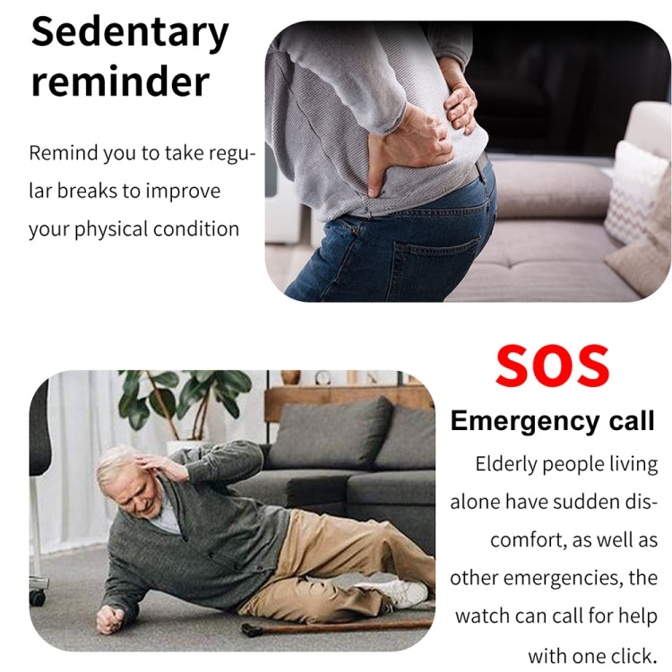 ET210 1.91 inch IPS Screen IP67 Waterproof Silicone Band Smart Watch, Support Body Temperature Monitoring / ECG (Black) by buy2fix