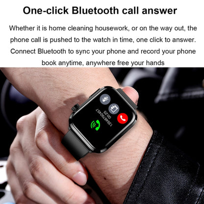 ET210 1.91 inch IPS Screen IP67 Waterproof Silicone Band Smart Watch, Support Body Temperature Monitoring / ECG (Red) by buy2fix