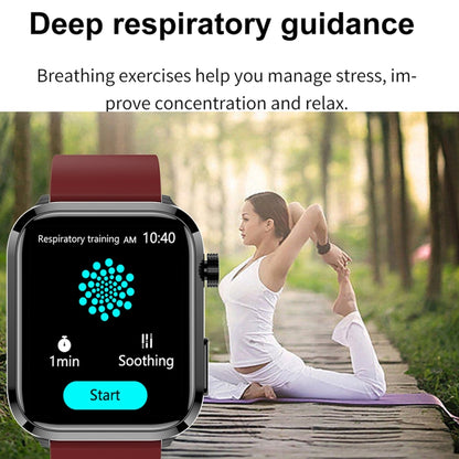 ET210 1.91 inch IPS Screen IP67 Waterproof Silicone Band Smart Watch, Support Body Temperature Monitoring / ECG (Black) by buy2fix