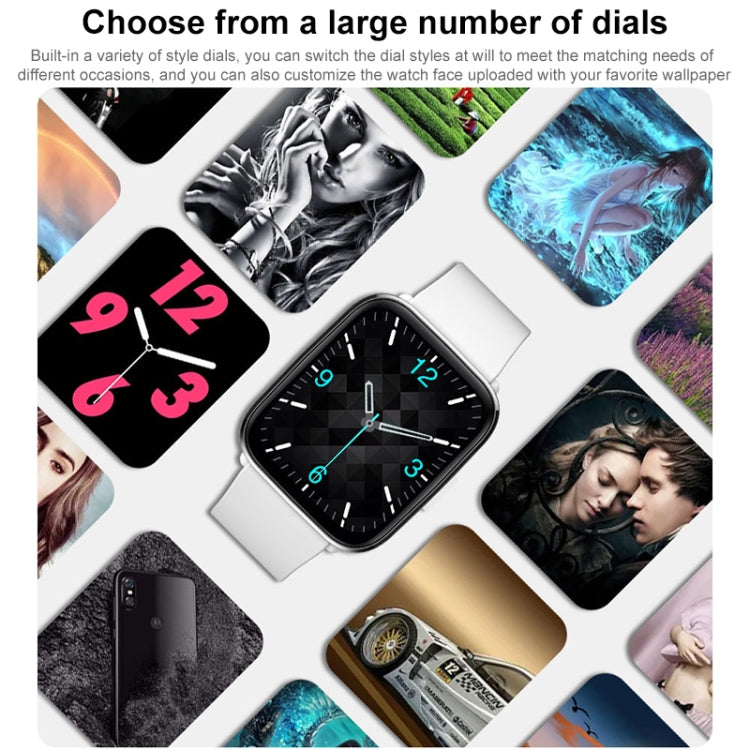 G12 1.7 inch IPS Screen Smart Watch, Support Bluetooth Calling / Body Temperature Monitoring (Black) by buy2fix