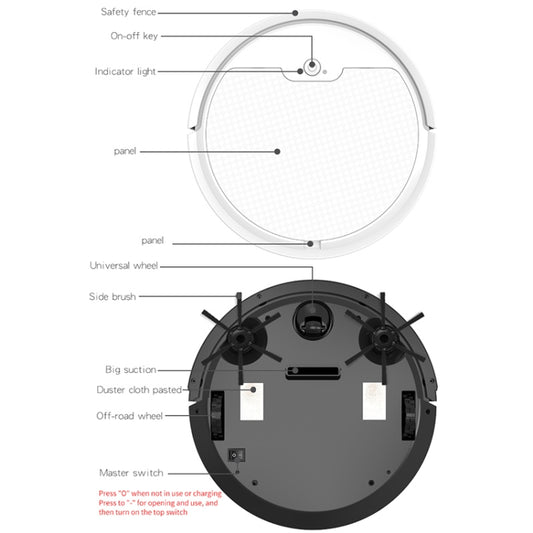 BOWAI OB8S Household Intelligent Path Charging Sweeping Robot (Black) - Robot Vacuum Cleaner by buy2fix | Online Shopping UK | buy2fix
