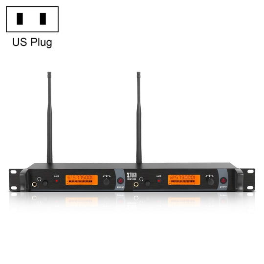 XTUGA IEM1200 Wireless Transmitter Stage Singer Ear Monitor System(US Plug)