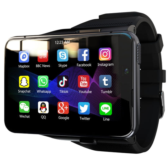 LOKMAT APPLLP Max 4G Call Smart Watch, 2.88 inch MTK6761 Quad Core, 6GB+128GB, Android  9.0, GPS, Heart Rate (Black)