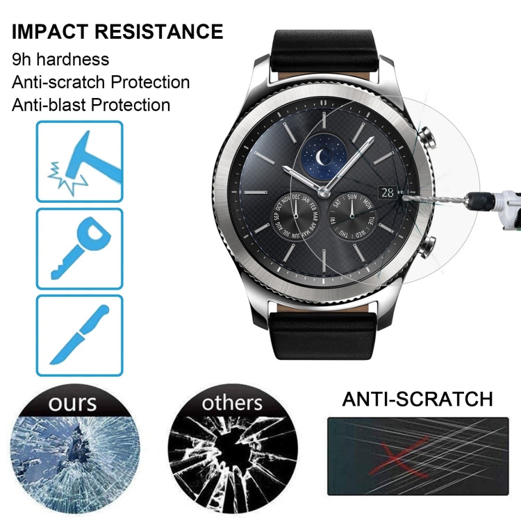 2 PCS ENKAY Hat-Prince for Samsung Gear S3  Smart Watch 0.2mm 9H Surface Hardness 2.15D Explosion-proof Tempered Glass Screen Film - Screen Protector by ENKAY | Online Shopping UK | buy2fix