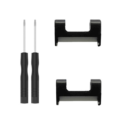 For Amazfit T-Rex / T-Rex Pro / Ares 1 Pair 22mm Metal Watch Band Connector(Black) - Watch Bands by buy2fix | Online Shopping UK | buy2fix