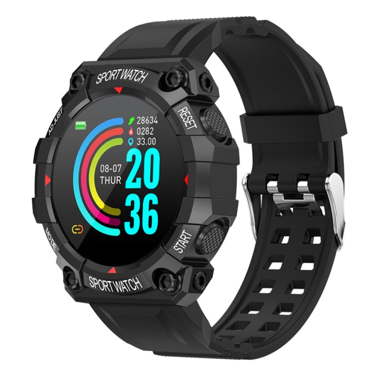 FD68 1.3 inch Color Round Screen Sport Smart Watch, Support Heart Rate / Multi-Sports Mode(Black) by buy2fix