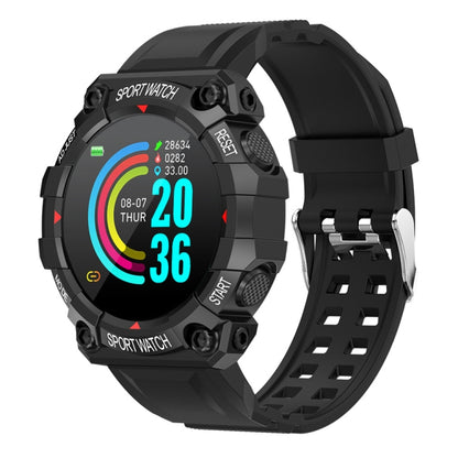 FD68 1.3 inch Color Round Screen Sport Smart Watch, Support Heart Rate / Multi-Sports Mode(Black) by buy2fix