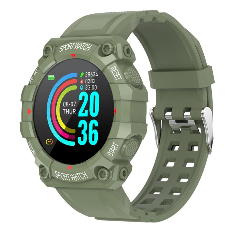 FD68 1.3 inch Color Round Screen Sport Smart Watch, Support Heart Rate / Multi-Sports Mode(Green) by buy2fix
