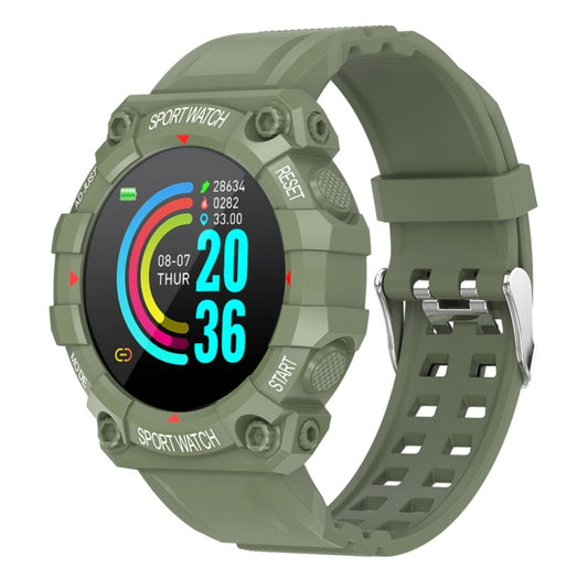 FD68 1.3 inch Color Round Screen Sport Smart Watch, Support Heart Rate / Multi-Sports Mode(Green) by buy2fix