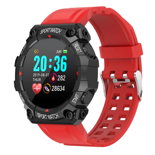 FD68 1.3 inch Color Round Screen Sport Smart Watch, Support Heart Rate / Multi-Sports Mode(Red) by buy2fix