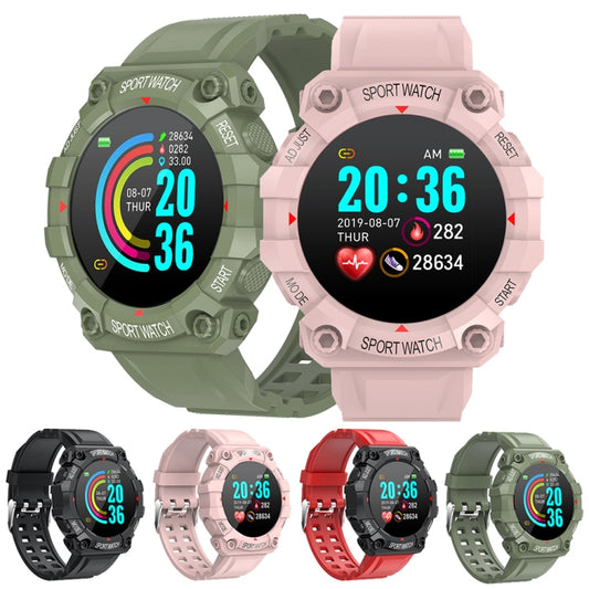 FD68 1.3 inch Color Round Screen Sport Smart Watch, Support Heart Rate / Multi-Sports Mode(Pink) by buy2fix