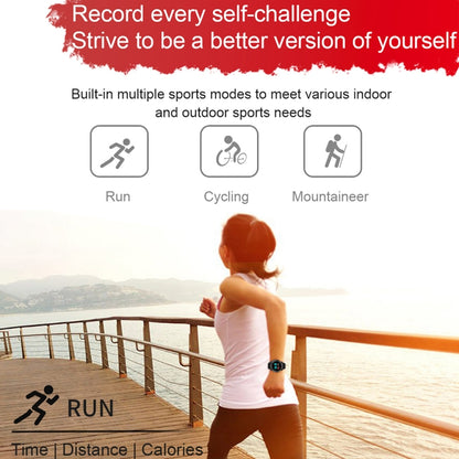 FD68 1.3 inch Color Round Screen Sport Smart Watch, Support Heart Rate / Multi-Sports Mode(Red) by buy2fix
