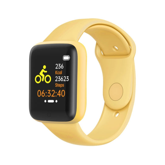 Y68M 1.44 inch Smart Watch, Support Heart Rate Blood Pressure Blood Oxygen Monitoring(Yellow) - Smart Wristbands by buy2fix | Online Shopping UK | buy2fix