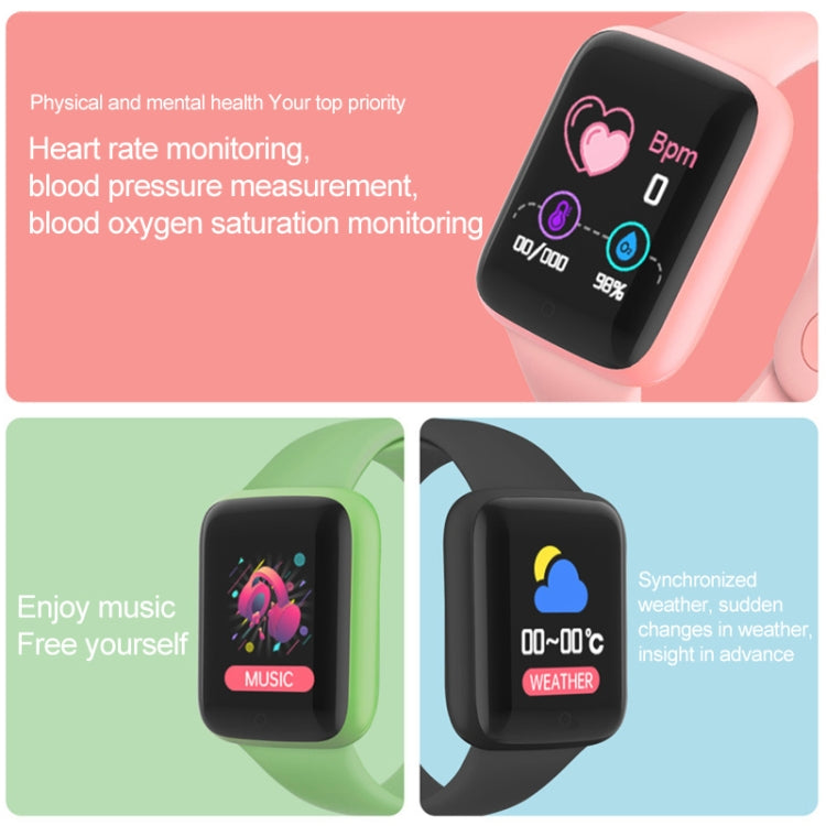 Y68M 1.44 inch Smart Watch, Support Heart Rate Blood Pressure Blood Oxygen Monitoring(White) by buy2fix