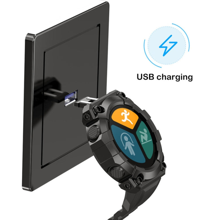 FD68S 1.44 inch Color Roud Screen Sport Smart Watch, Support Heart Rate / Multi-Sports Mode(Black) by buy2fix