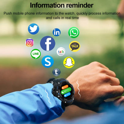 LC11 1.28 inch TFT Screen Outdoor Sports Smart Watch, IP68 Waterproof Support Heart Rate & Blood Pressure Monitoring (Black) by buy2fix