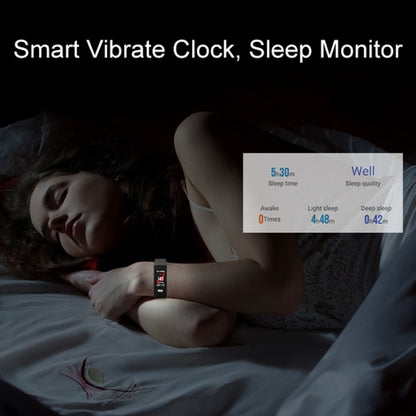 TLW B6 Fitness Tracker 0.96 inch TFT Screen Wristband Smart Bracelet, IP67 Waterproof, Support Sports Mode / Continuous Heart Rate Monitor / Sleep Monitor / Information Reminder(Black) by buy2fix