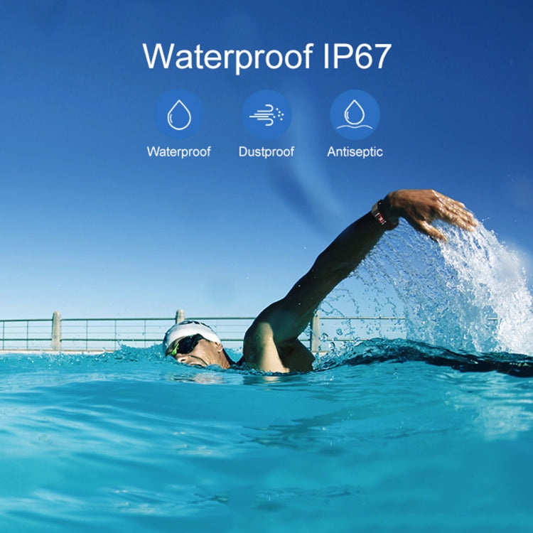 TLW B6 Fitness Tracker 0.96 inch TFT Screen Wristband Smart Bracelet, IP67 Waterproof, Support Sports Mode / Continuous Heart Rate Monitor / Sleep Monitor / Information Reminder(Red) by buy2fix