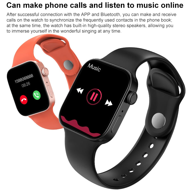 T500+MAX 1.69 inch HD Screen Smart Wristband, Support Bluetooth Calling/Heart Rate Monitoring (Blue) by buy2fix