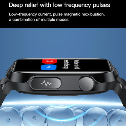 TK11P 1.83 inch IPS Screen IP68 Waterproof Silicone Band Smart Watch, Support Stress Monitoring / ECG (Red) by buy2fix